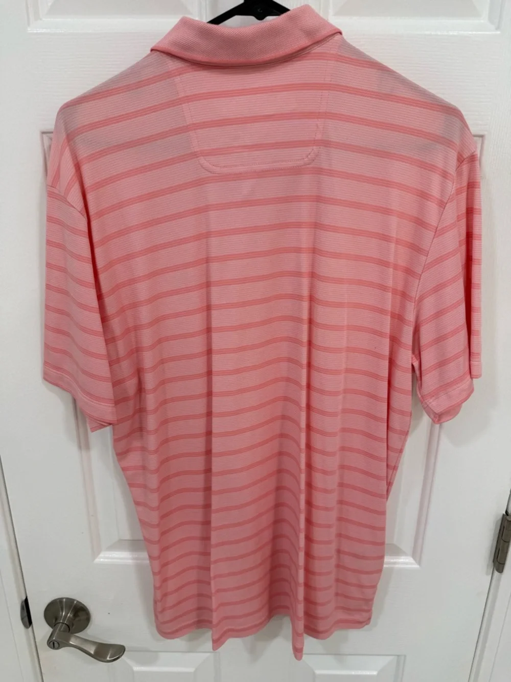 Tommy Bahama Pink Striped Polo - Picture 3 of 3